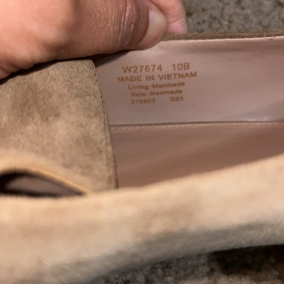 Cole Haan Grand Viola Skimmer Flat Suede Light Whiskey 10 - Picture 9 of 9